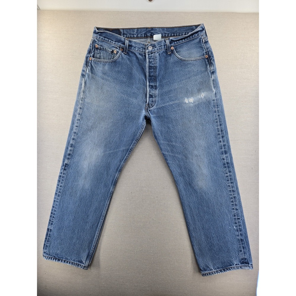 Vintage Levi's 501 XX Jeans Men's 38x31 Fits 35x28" Faded Distressed Mexico Y2K